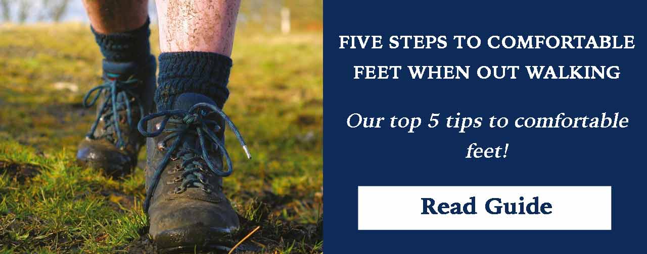 5 steps to comfortable feet whenn walking