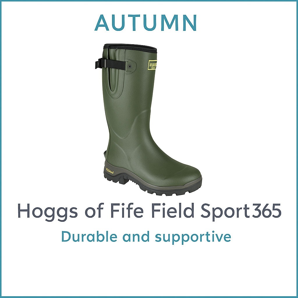 Hoggs of Fife Field Sport 365 wellies for muddy autumn garden work