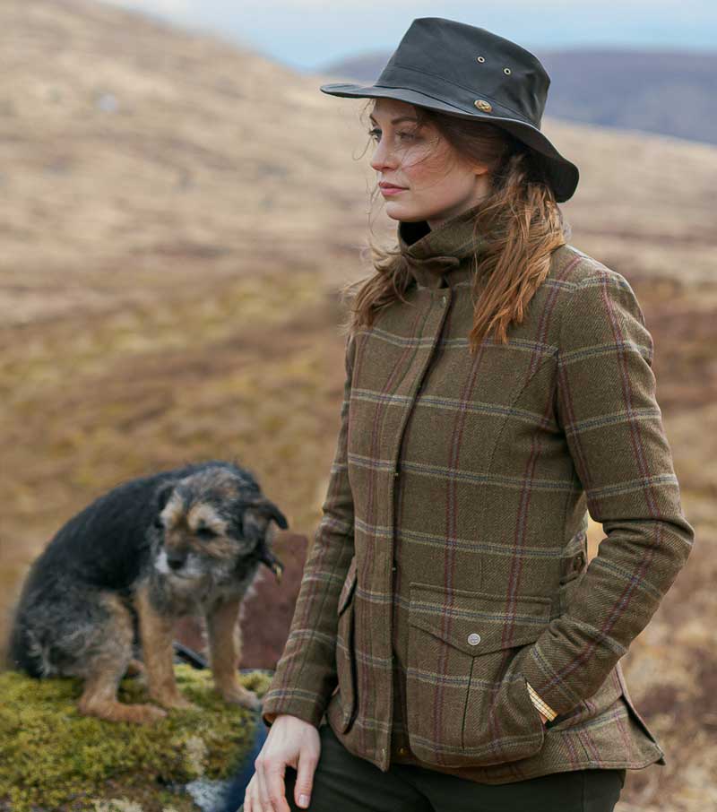 Hoggs of Fife Musselburgh Tweed Field Coat