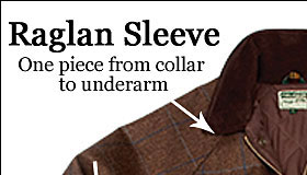 raglan sleeve and set-in sleeve