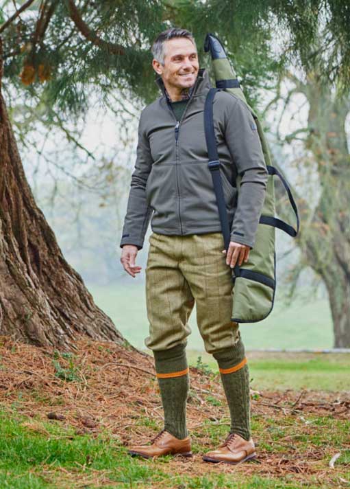 Man Wearing Shooting Breeks with Shooting Socks